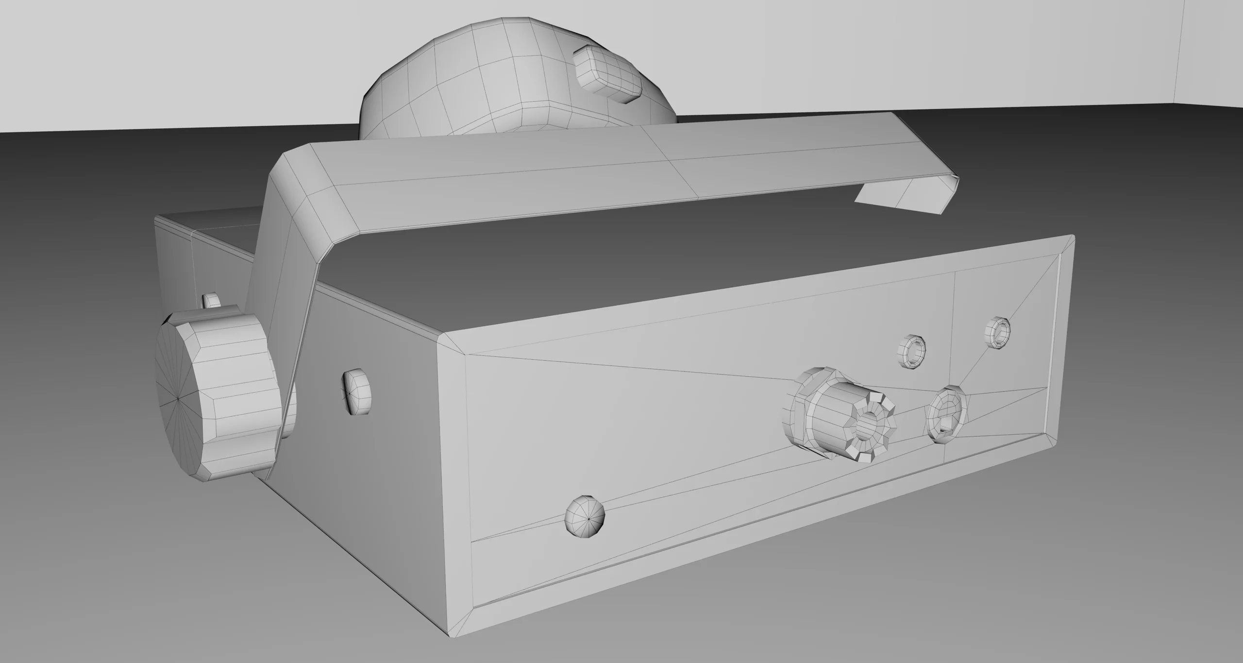 Rear — wireframe