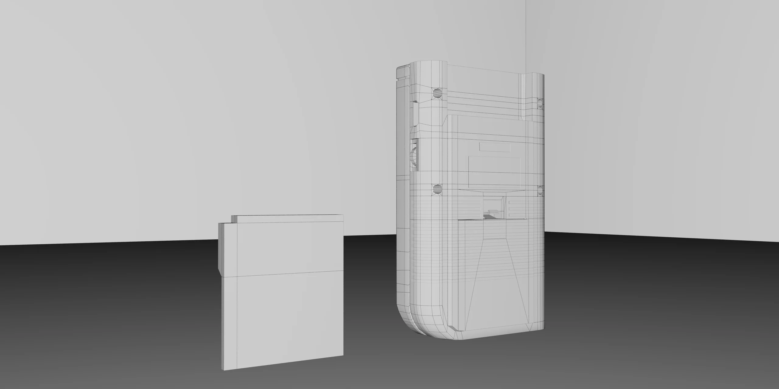 Rear — wireframe