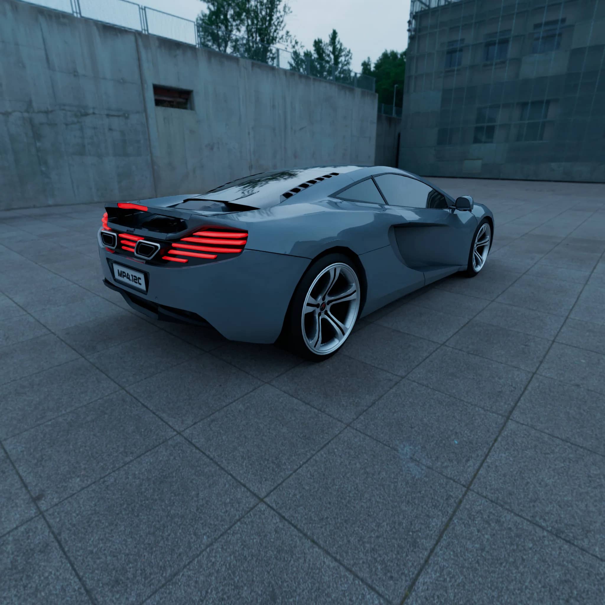 HDRI lighting — rear